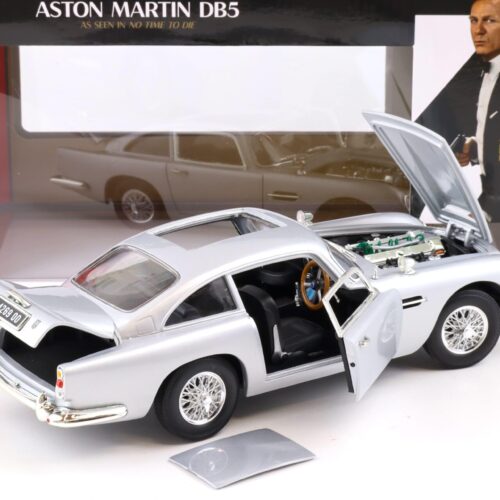 1:18 Auto World 1965 Aston Martin DB5 Coupe James Bond No Time To Die silver