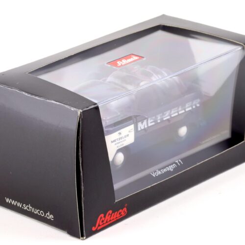 1:43 Schuco VW T1 Pritsche blue/ white Metzeler mit Reifen beladen