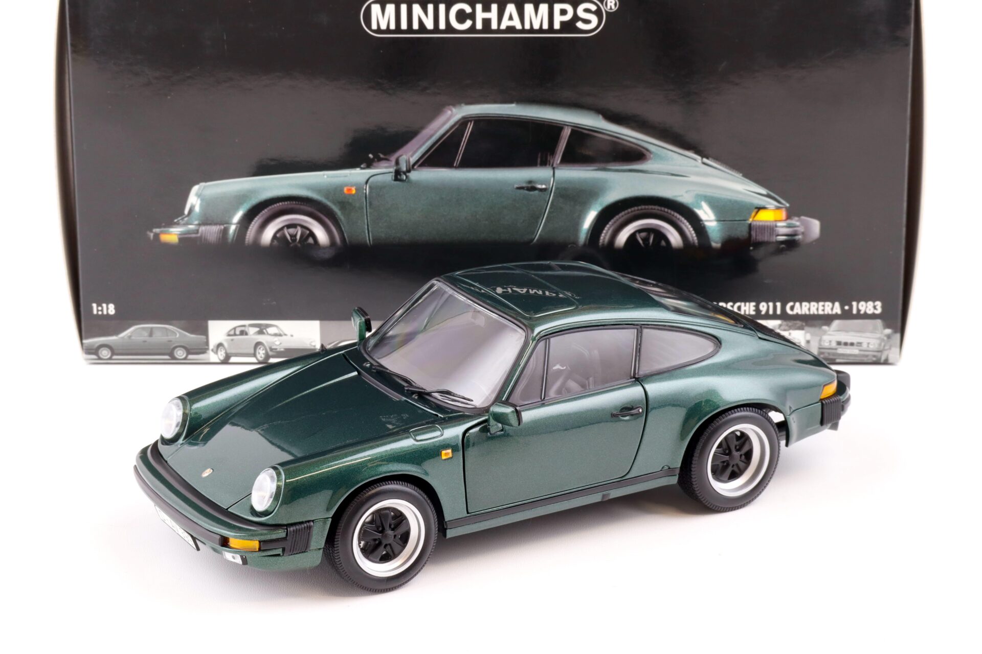 ID 84991 orig.jpg 1:18 Minichamps Porsche 911 Carrera Coupe 1983 green metallic
