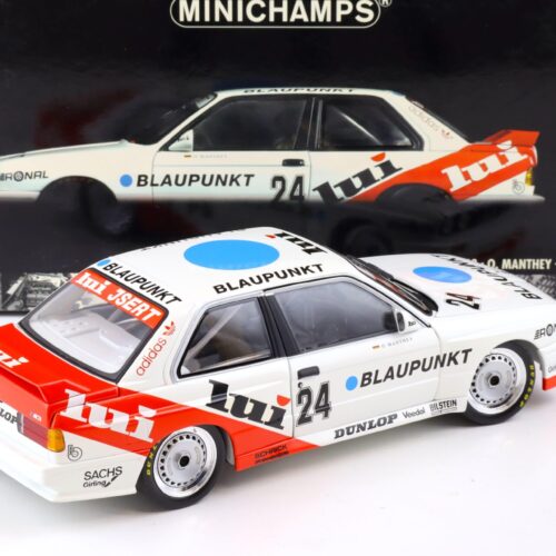 1:18 Minichamps BMW M3 E30 DTM 1987 O.Manthey Blaupunkt #24