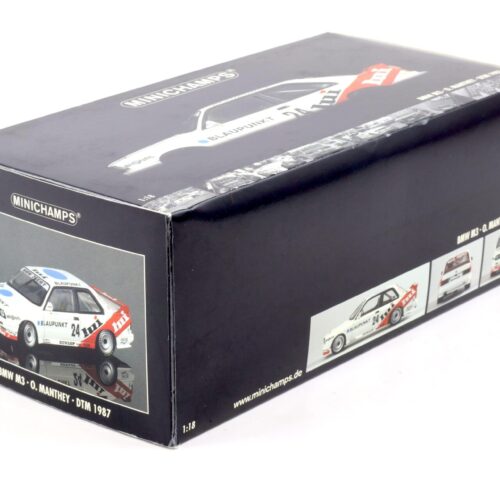 1:18 Minichamps BMW M3 E30 DTM 1987 O.Manthey Blaupunkt #24