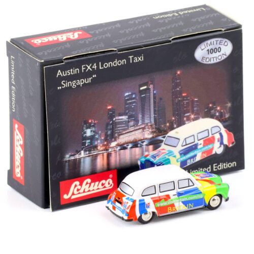 Schuco Piccolo Austin FX4 London Taxi Singapur