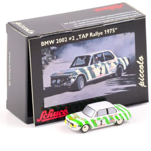 Schuco Piccolo BMW 2002 #2 TAP Rallye 1975 white/ green