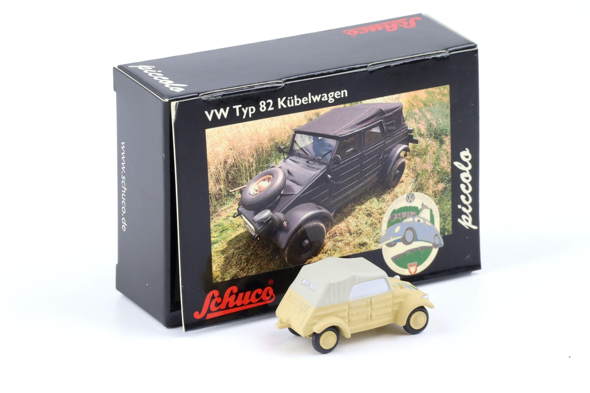 Schuco Piccolo VW Typ 82 Kübelwagen Internationales Veteranen Treffen beige