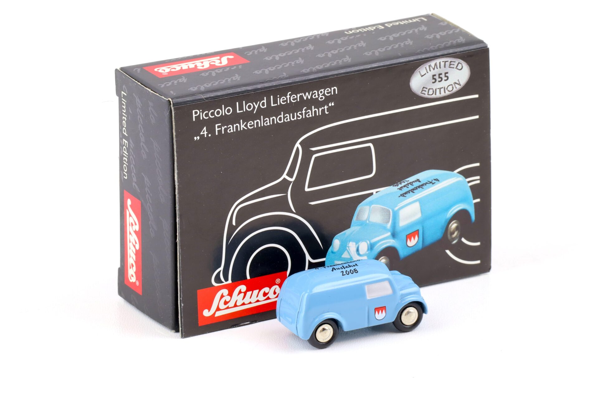 Schuco Piccolo Lloyd Lieferwagen Kasten 4. Frankenlandausfahrt blue