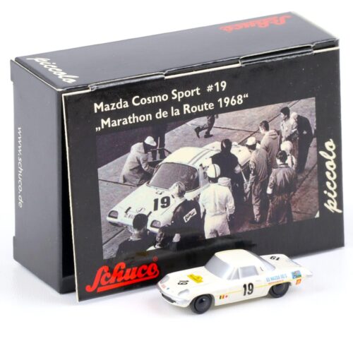 Schuco Piccolo Mazda Cosmo Sport #19 Marathon de la Route 1968 white
