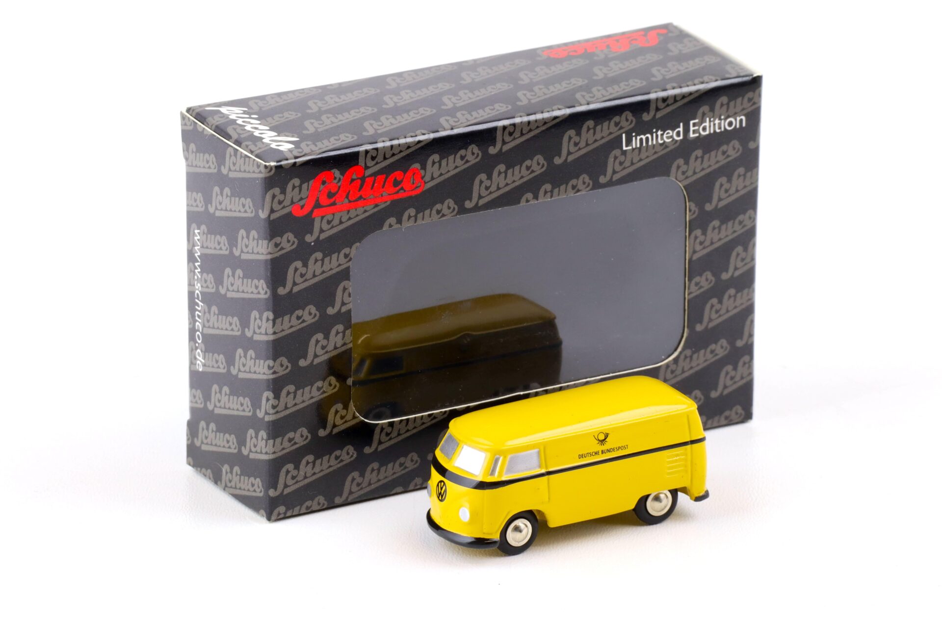 Schuco Piccolo VW T1 Bus Kasten Deutsche Bundespost yellow