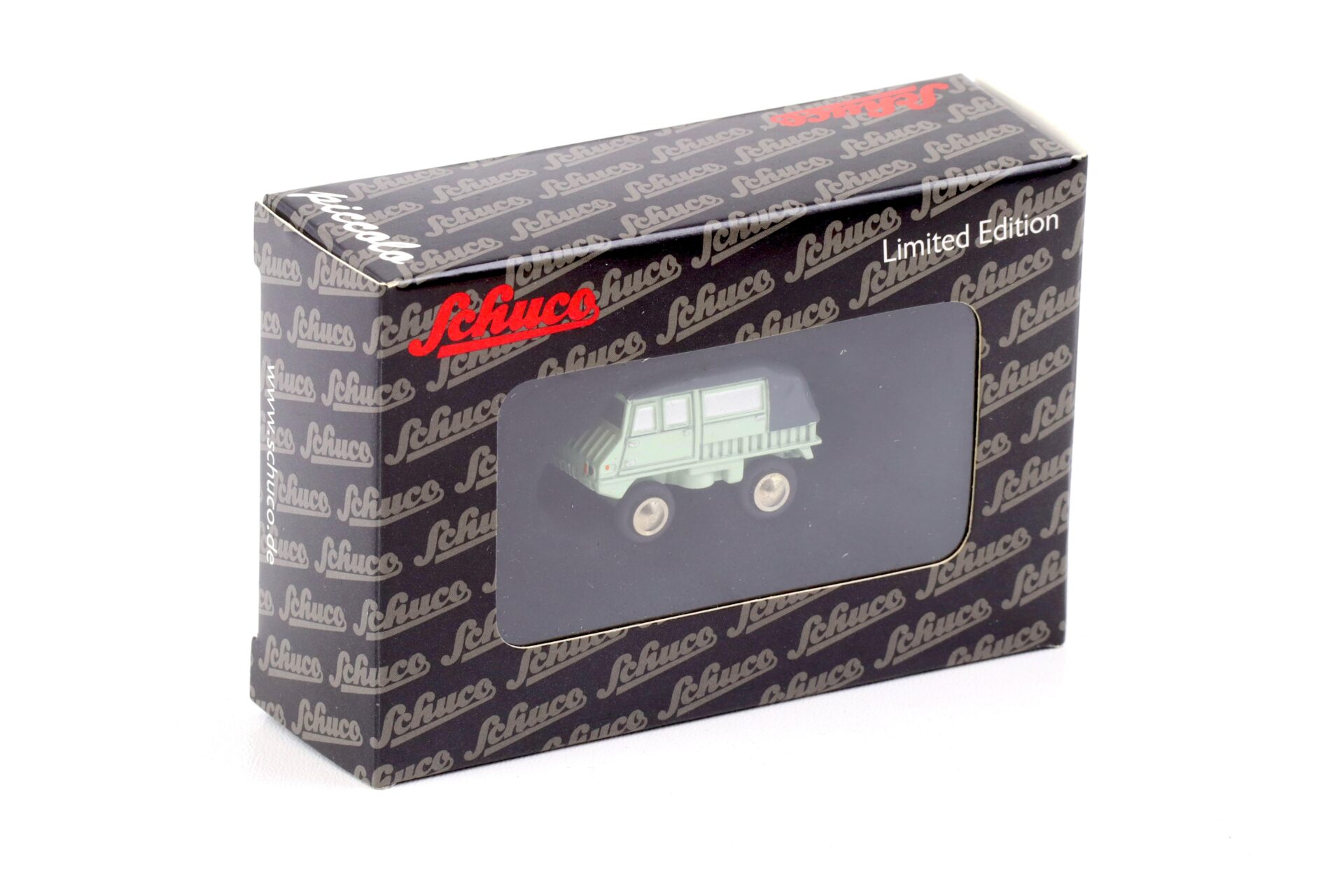 Schuco Piccolo Steyr-Puch Haflinger closed Top light green