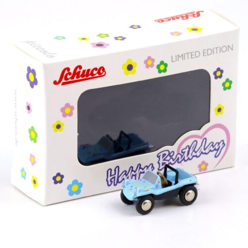 Schuco Piccolo VW Beach Buggy Happy Birthday 2016 blue