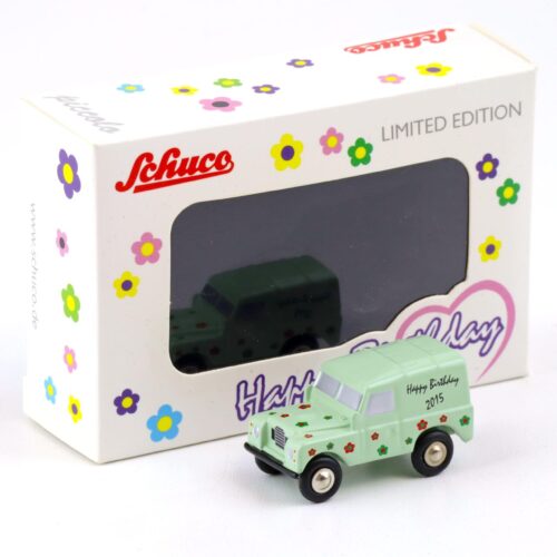 Schuco Piccolo Land Rover Defender Happy Birthday 2015 green