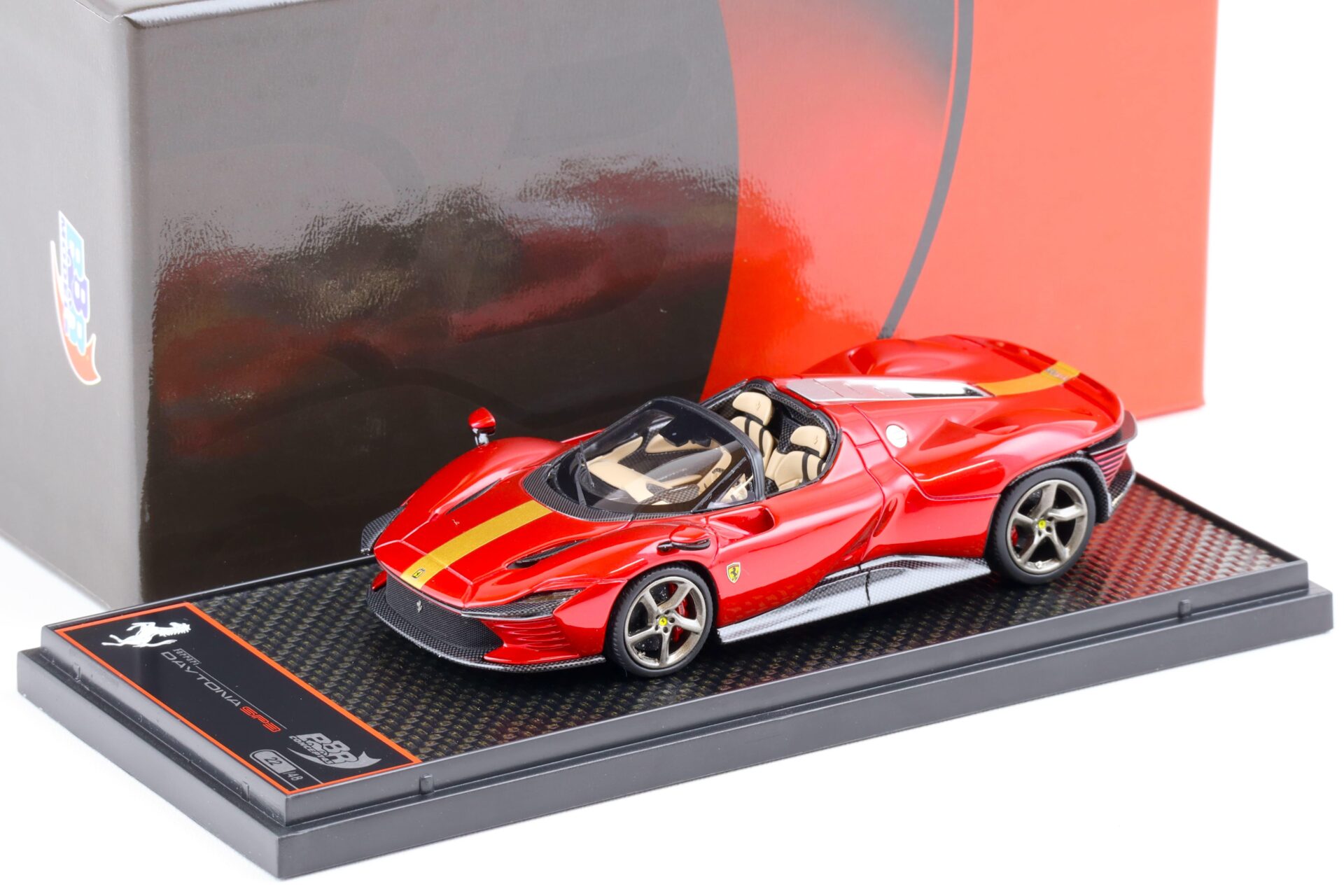 1:43 BBR Ferrari SP3 Daytona Serie Icona Rosso Fuoco red - Limited 48 pcs.