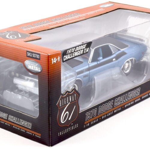 1:18 Highway61 Dodge Challenger T/A 340 Six Pak Coupe 1970 blue metallic