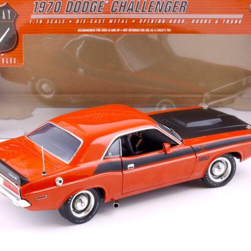 1:18 Highway61 Dodge Challenger T/A 340 Six Pak Coupe 1970 orange metallic