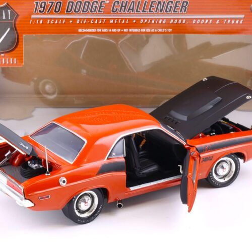 1:18 Highway61 Dodge Challenger T/A 340 Six Pak Coupe 1970 orange metallic