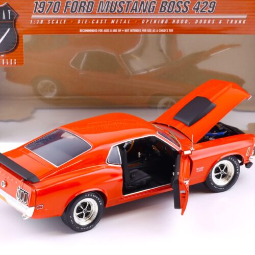 1:18 Highway61 Ford Mustang Boss 429 Coupe 1970 orange-red