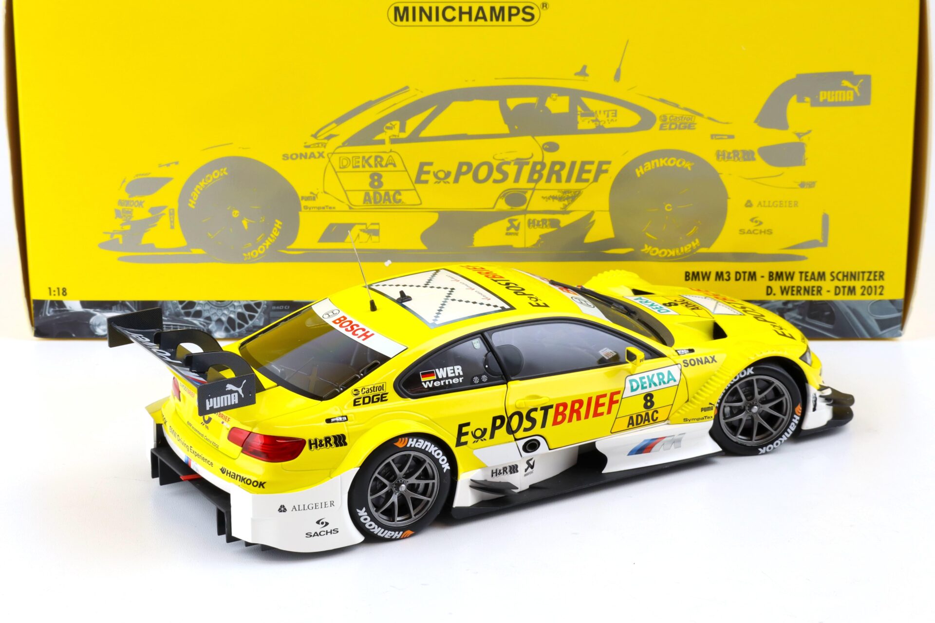 1:18 Minichamps BMW M3 E92 DTM BMW Team Schnitzer D.Werner DTM 2012 Post #8