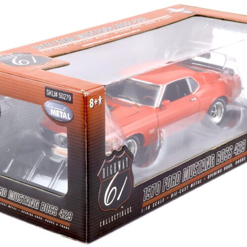 1:18 Highway61 Ford Mustang Boss 429 Coupe 1970 orange-red