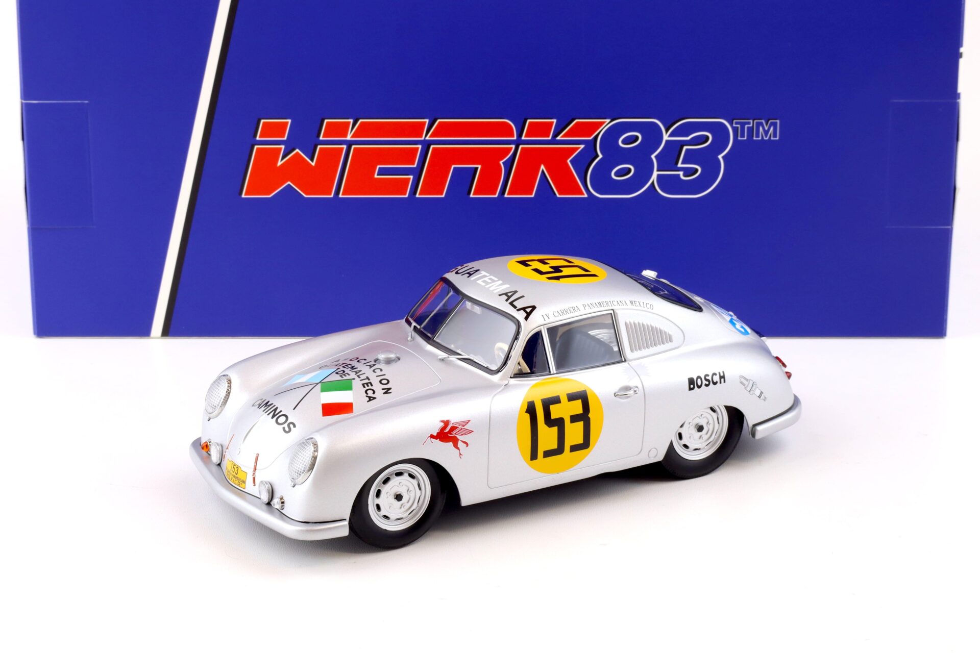 1:18 WERK83 Porsche 356 SL Coupe Carrera Panamericana 1953 Contreras/ Alfonso #153