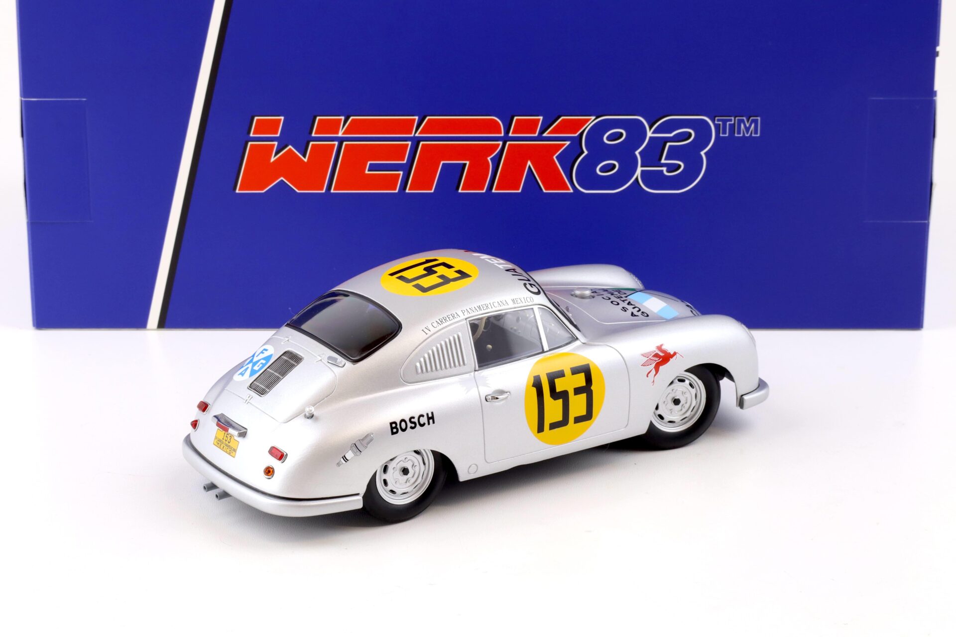1:18 WERK83 Porsche 356 SL Coupe Carrera Panamericana 1953 Contreras/ Alfonso #153