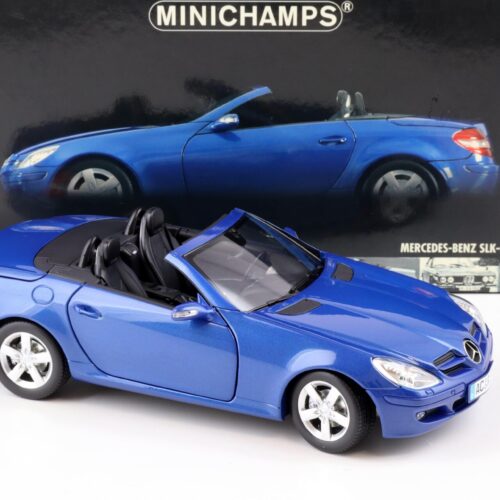 1:18 Minichamps Mercedes SLK Convertible R171 with movable roof 2004 blue metallic
