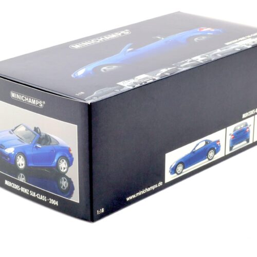 1:18 Minichamps Mercedes SLK Convertible R171 with movable roof 2004 blue metallic