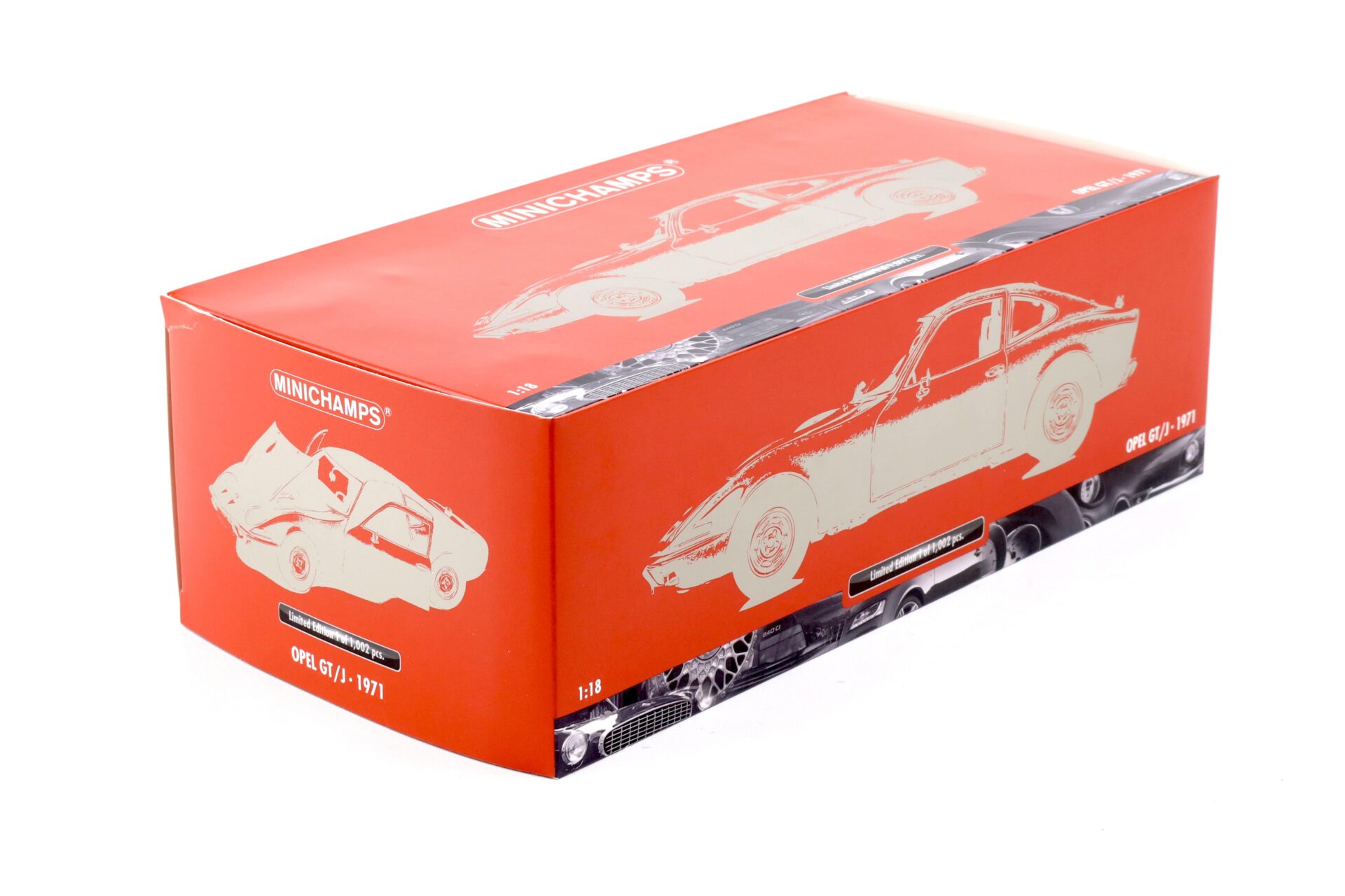 1:18 Minichamps Opel GT/J Coupe 1971 red