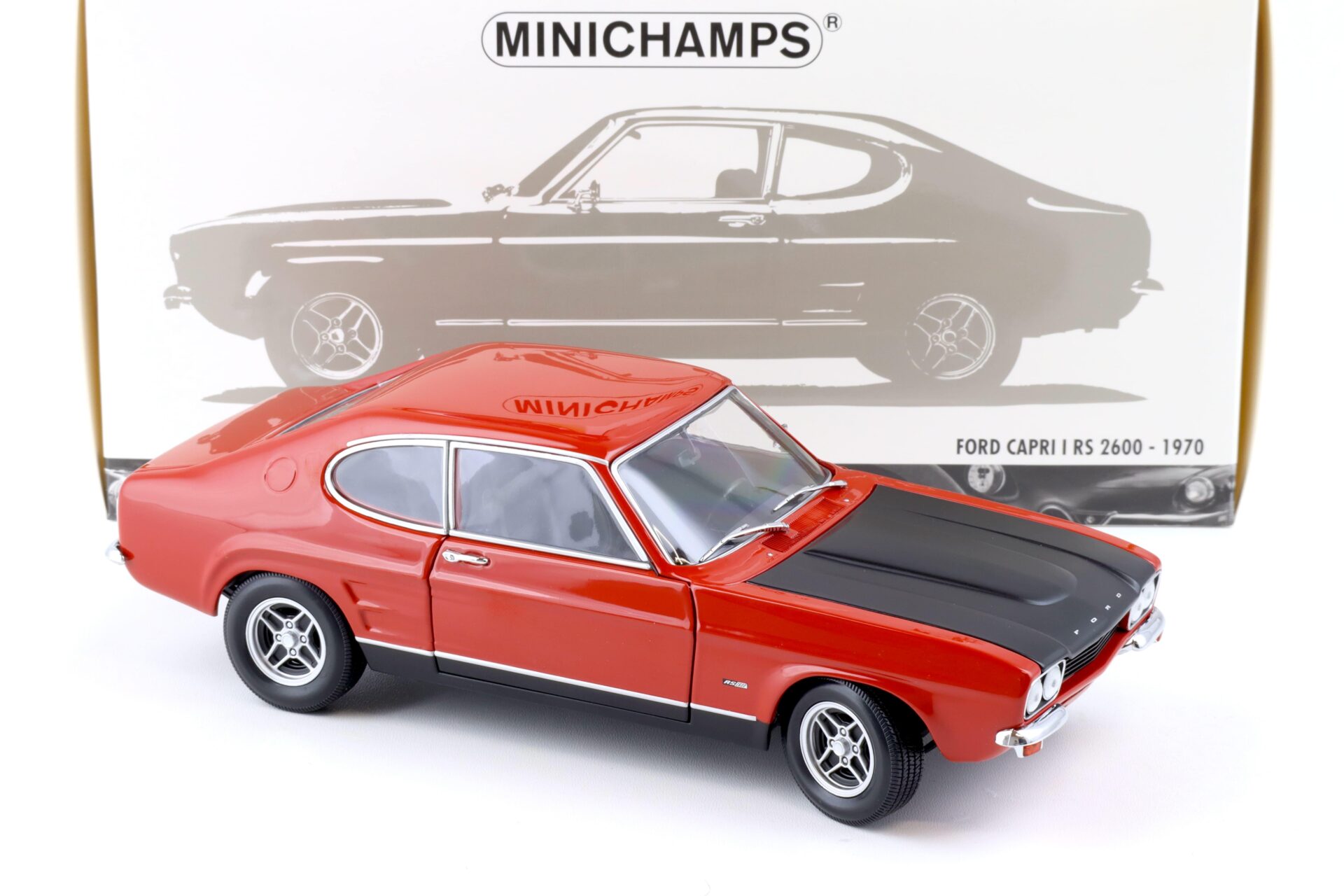 1:18 Minichamps Ford Capri I RS 2600 red/black 1970