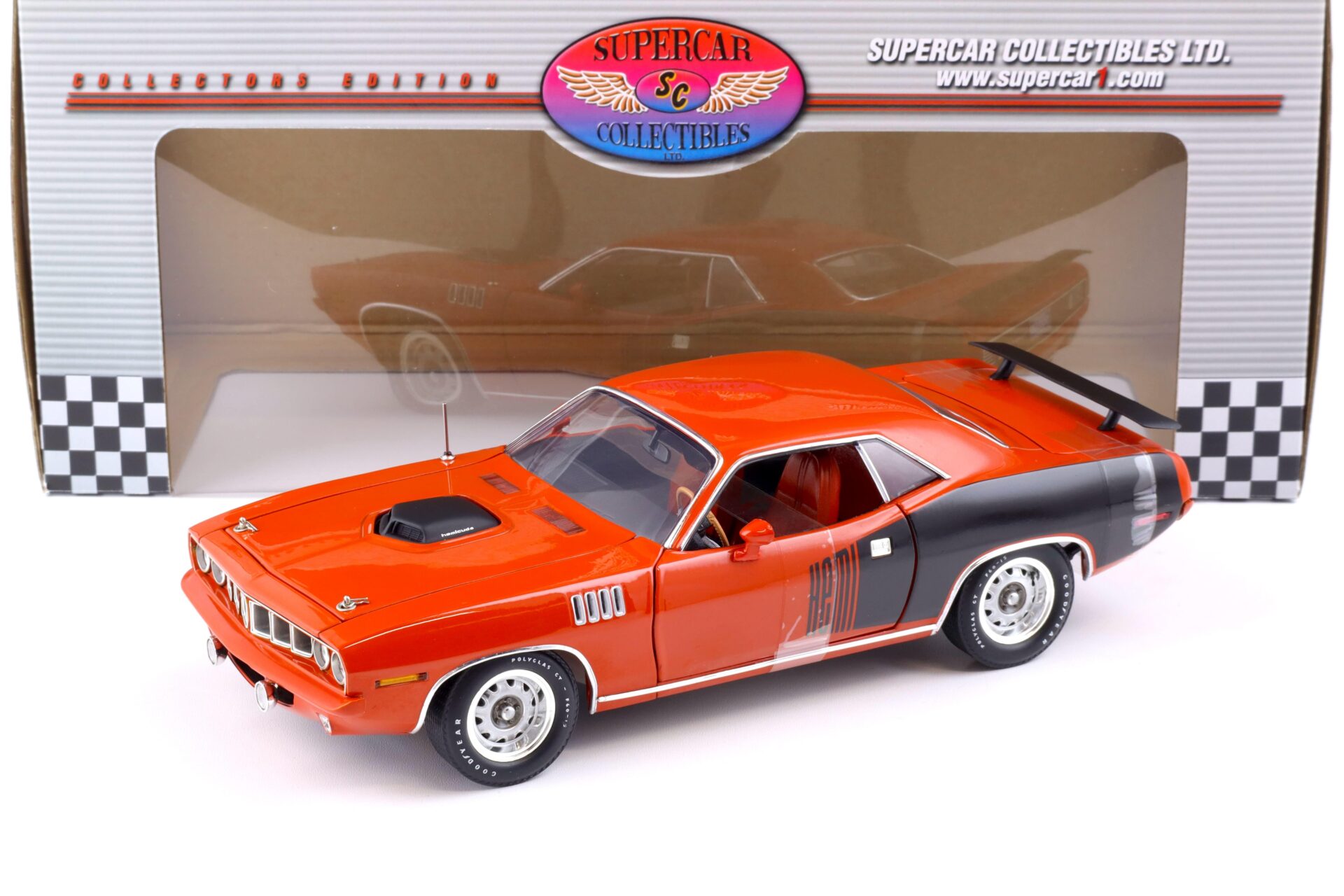 ID 85560 orig 1.jpg 1:18 Highway61 Supercar 1971 Plymouth Hemi Cuda 426 Coupe orange 50249A