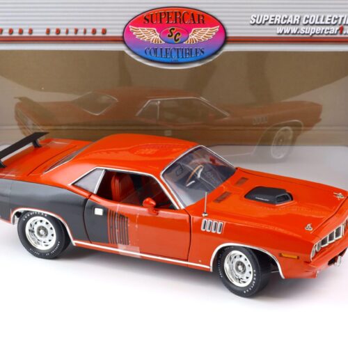 1:18 Highway61 Supercar 1971 Plymouth Hemi Cuda 426 Coupe orange 50249A