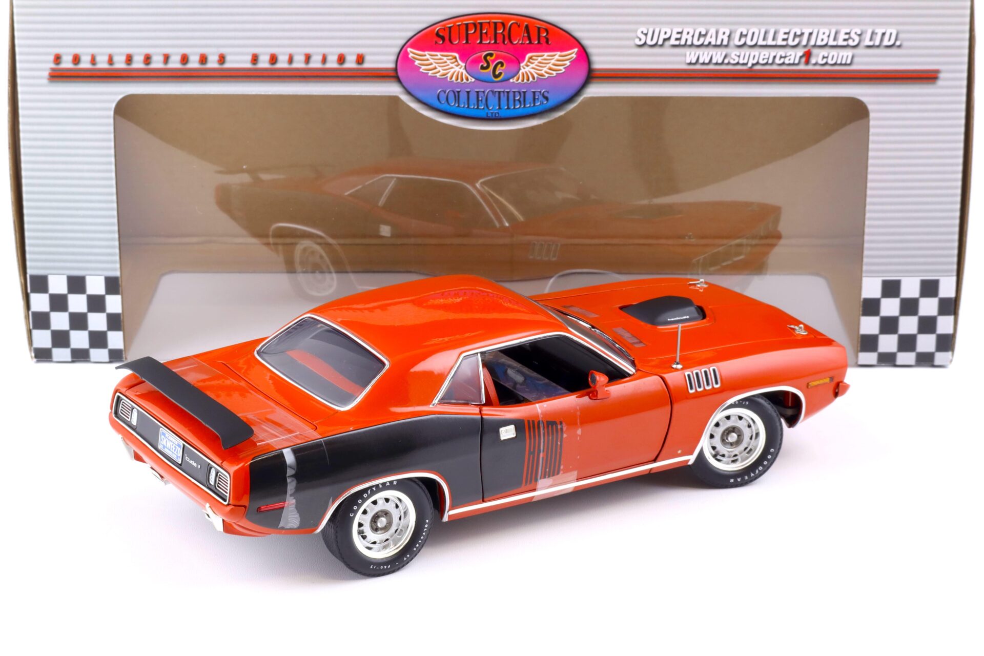 1:18 Highway61 Supercar 1971 Plymouth Hemi Cuda 426 Coupe orange 50249A