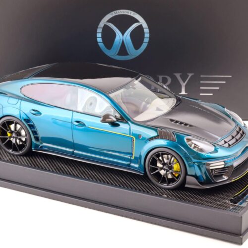 1:18 Motorhelix Porsche Panamera Mansory 2019 blue/ Carbon MY18-PABE