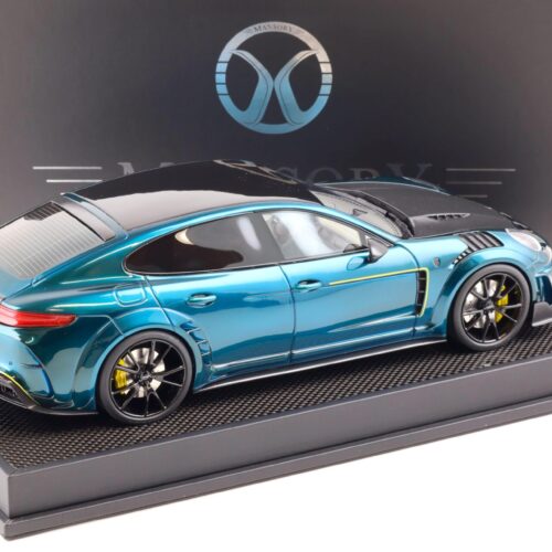 1:18 Motorhelix Porsche Panamera Mansory 2019 blue/ Carbon MY18-PABE