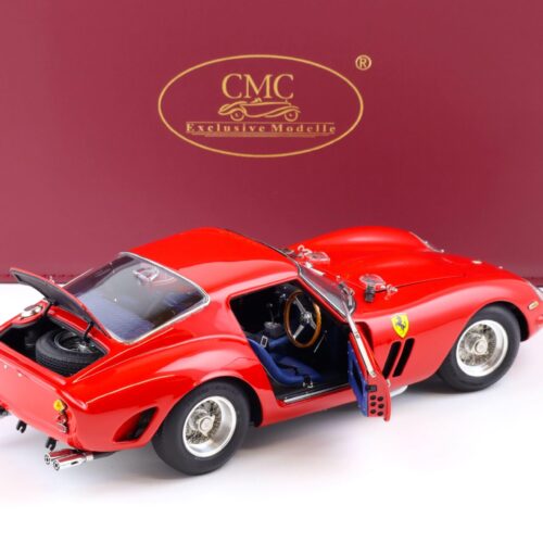 1:18 CMC Ferrari 250 GTO RHD 1963/64 London Motor Show Ron Fry red M-256