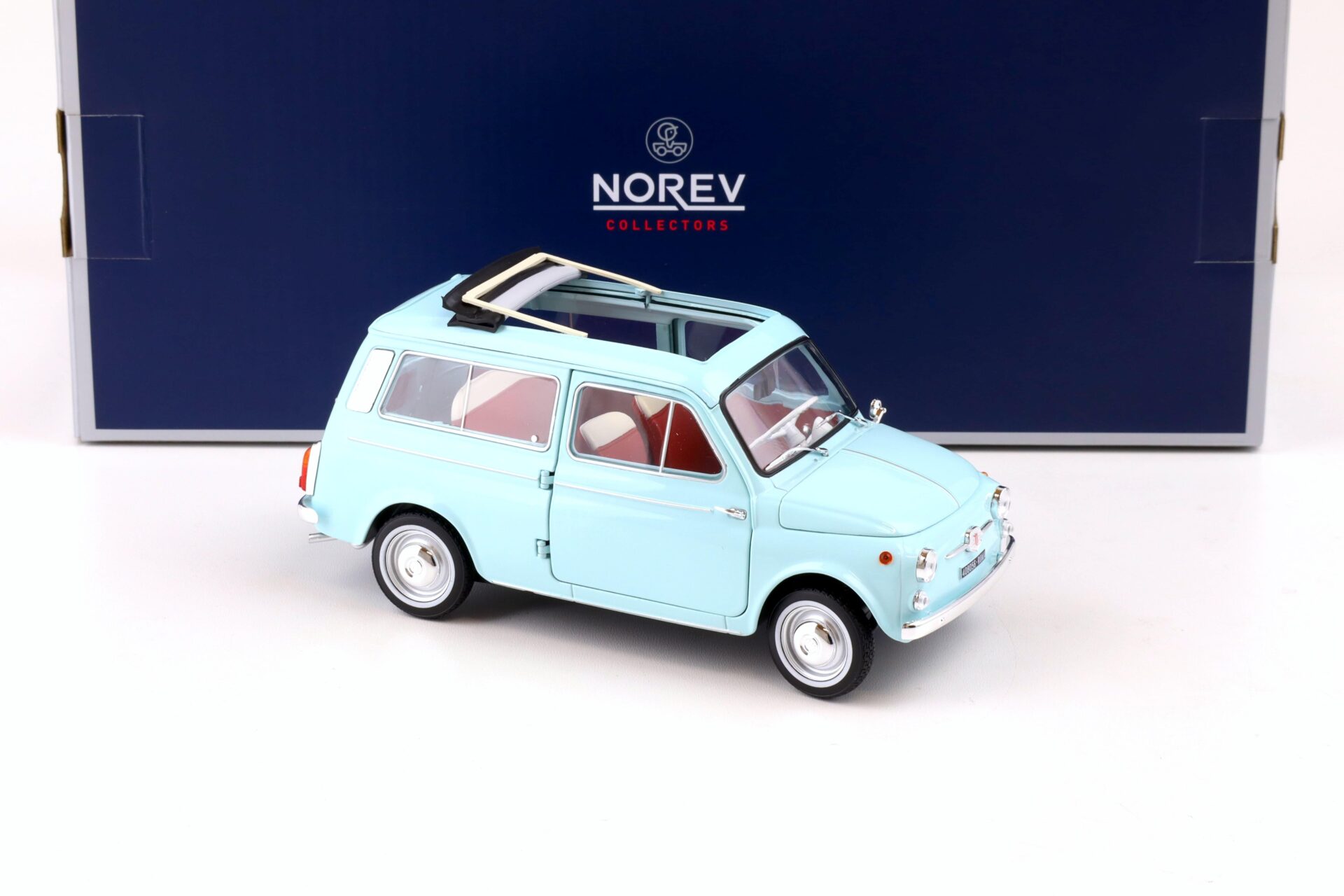 1:18 Norev Fiat 500 Giardiniera 1964 Acquamarina blue 187742