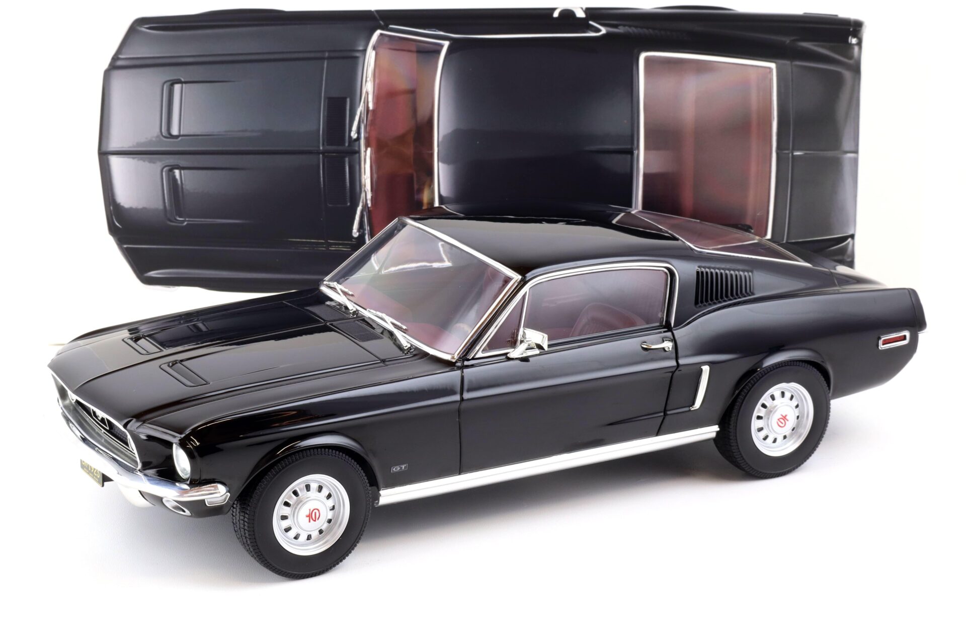 1:12 Norev Ford Mustang Fastback Coupe 1968 black 122700