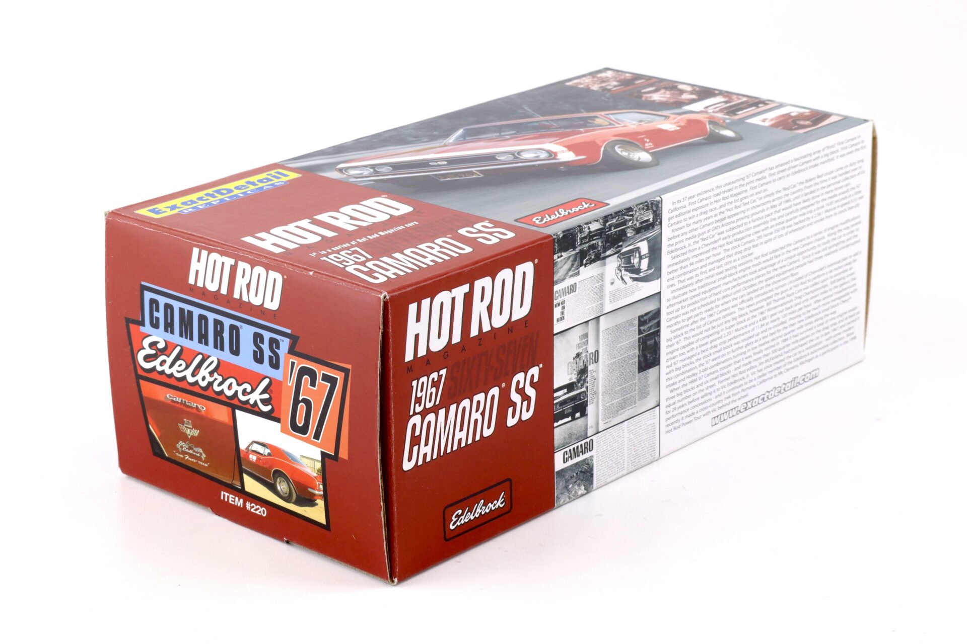 1:18 Exact Detail 1967 Chevrolet Camaro SS Coupe Hot Rod Test Car red WCC220