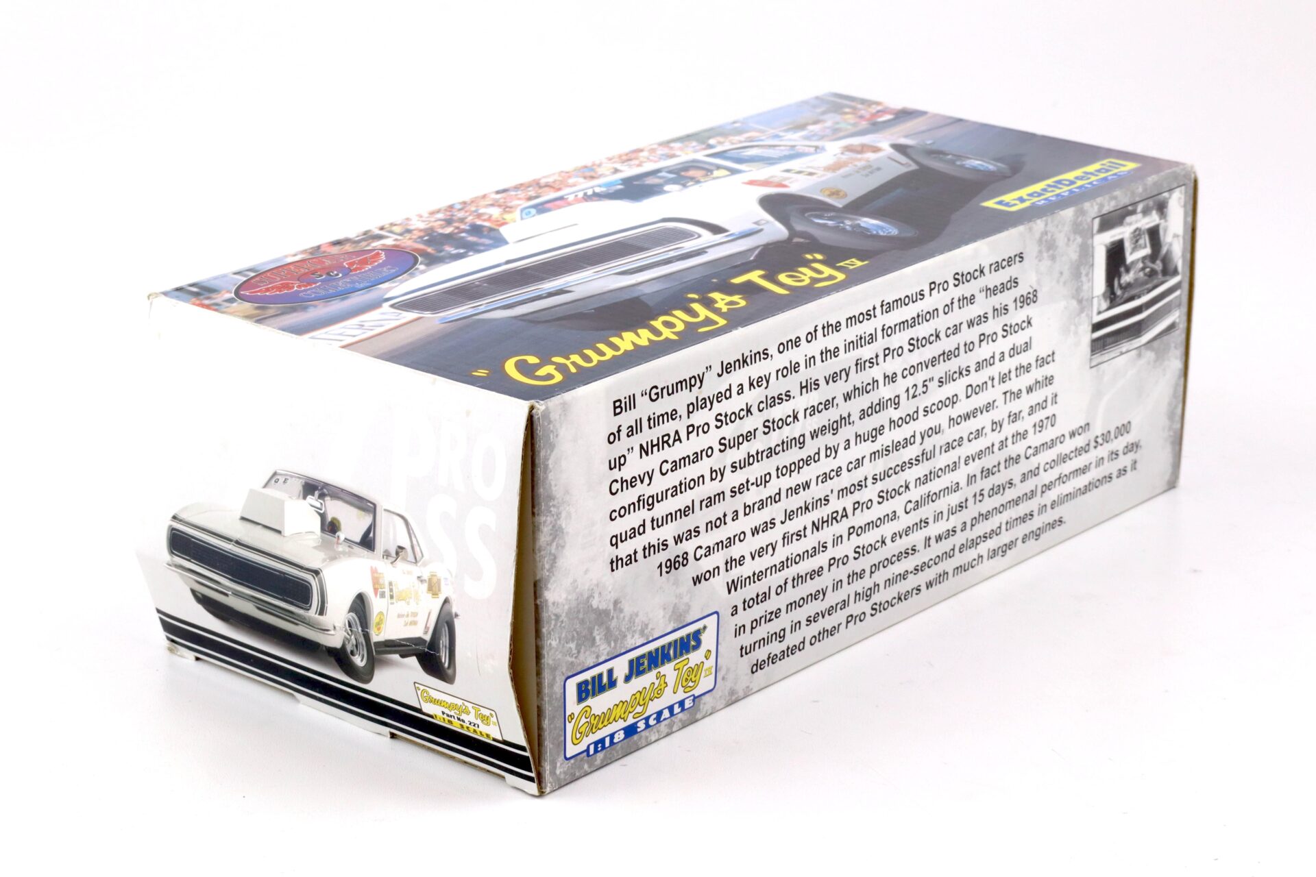 1:18 Exact Detail Supercar Chevrolet Camaro Pro Stock Grumpys Toy white WCC227