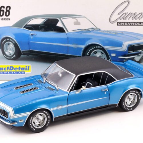 1:18 Exact Detail 1968 Chevrolet Camaro SS 396 Coupe blue metallic/ vinyl Top WCC221B