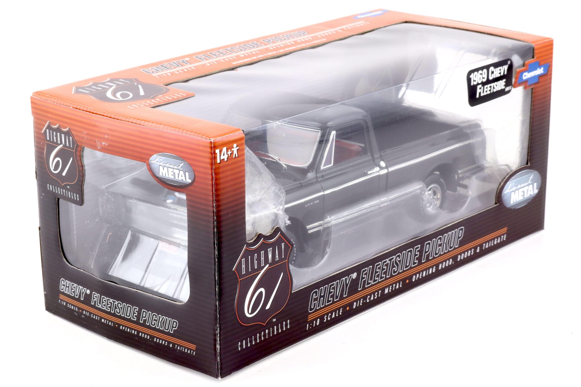 1:18 Highway61 Chevrolet Fleetside CST/10 Pickup black 50813