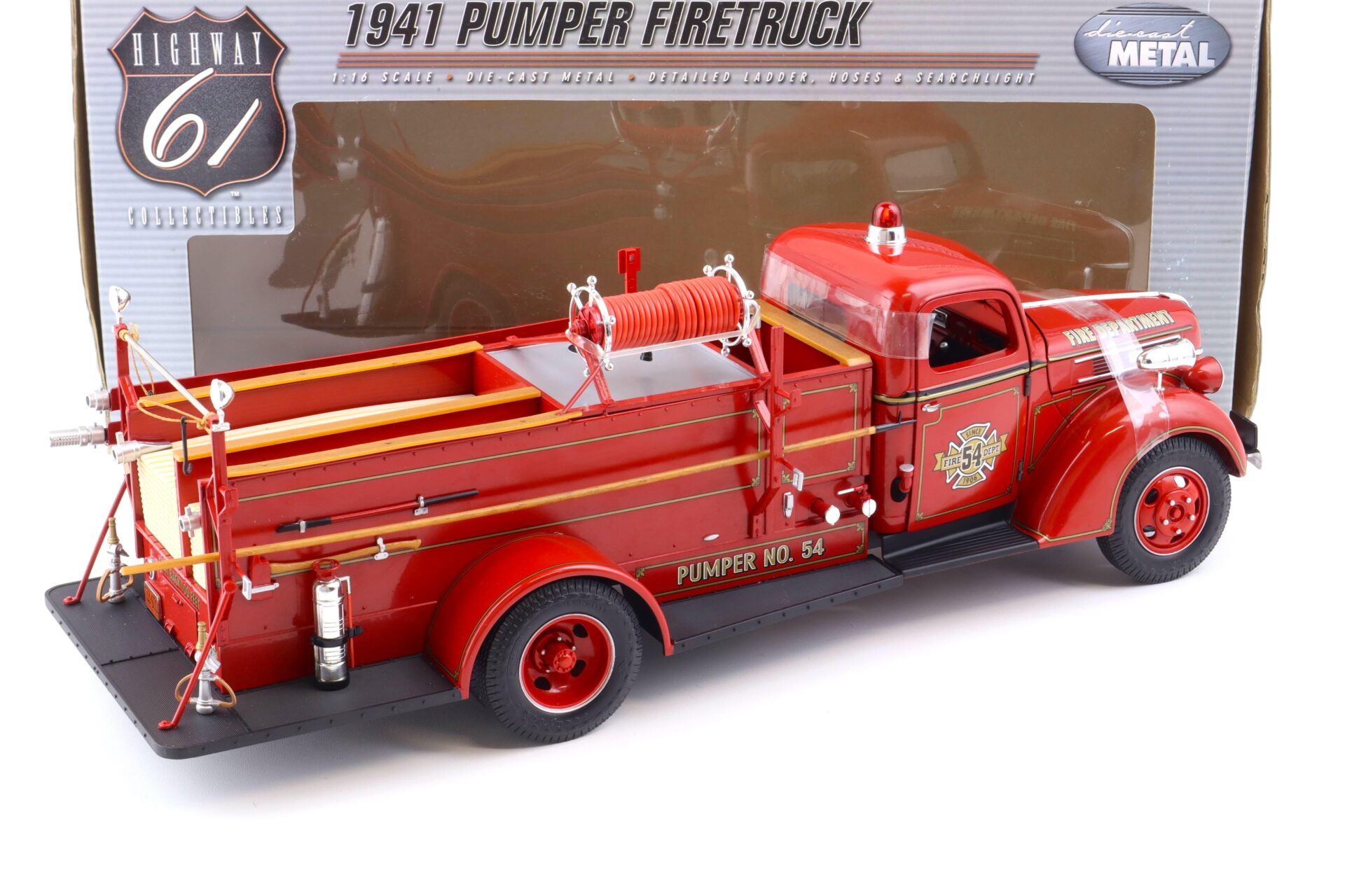 1:16/ 1:18 Highway61 Ford Pumper Firetruck 1941 red Fire Department