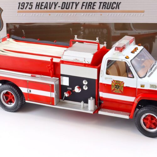 1:16/ 1:18 Highway61 Chevrolet Heavy Duty Fire Truck 1975 Red River F.D. red