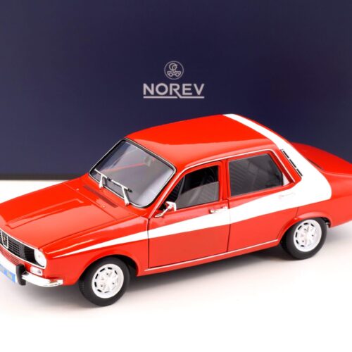 1:18 Norev Renault 12 red with white side deco 1975 - Limited 300 pcs.