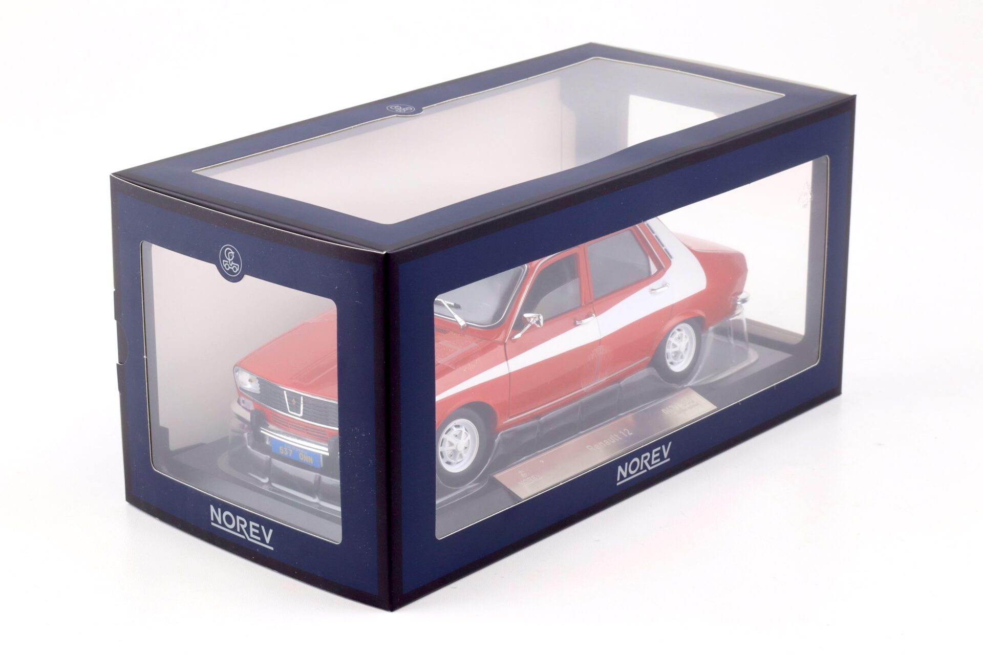 1:18 Norev Renault 12 red with white side deco 1975 - Limited 300 pcs.