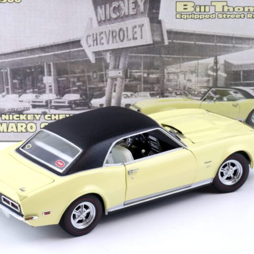 1:18 Exact Detail 1968 Chevrolet Camaro SS/RS 427 Nickey Bill Thomas yellow
