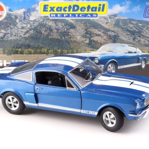 1:18 Exact Detail Shelby GT 350 Coupe 1966 blue/ white stripes WCC116