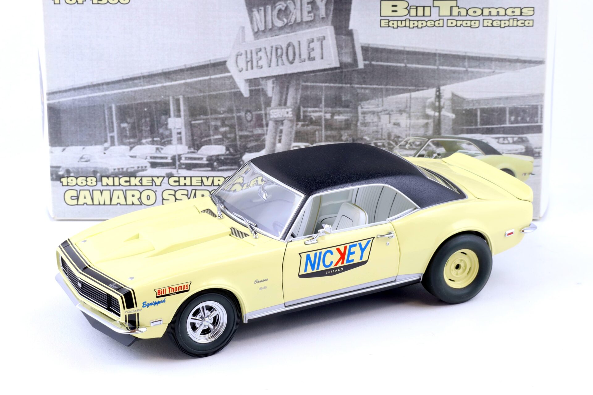 ID 86036 orig 1.jpg 1:18 Exact Detail 1968 NICKEY Chevrolet Camaro SS/RS 427 Bill Thomas beige