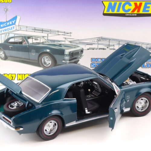 1:18 Exact Detail 1967 Nickey Chevrolet Camaro SS/RS 427 Coupe turquoise