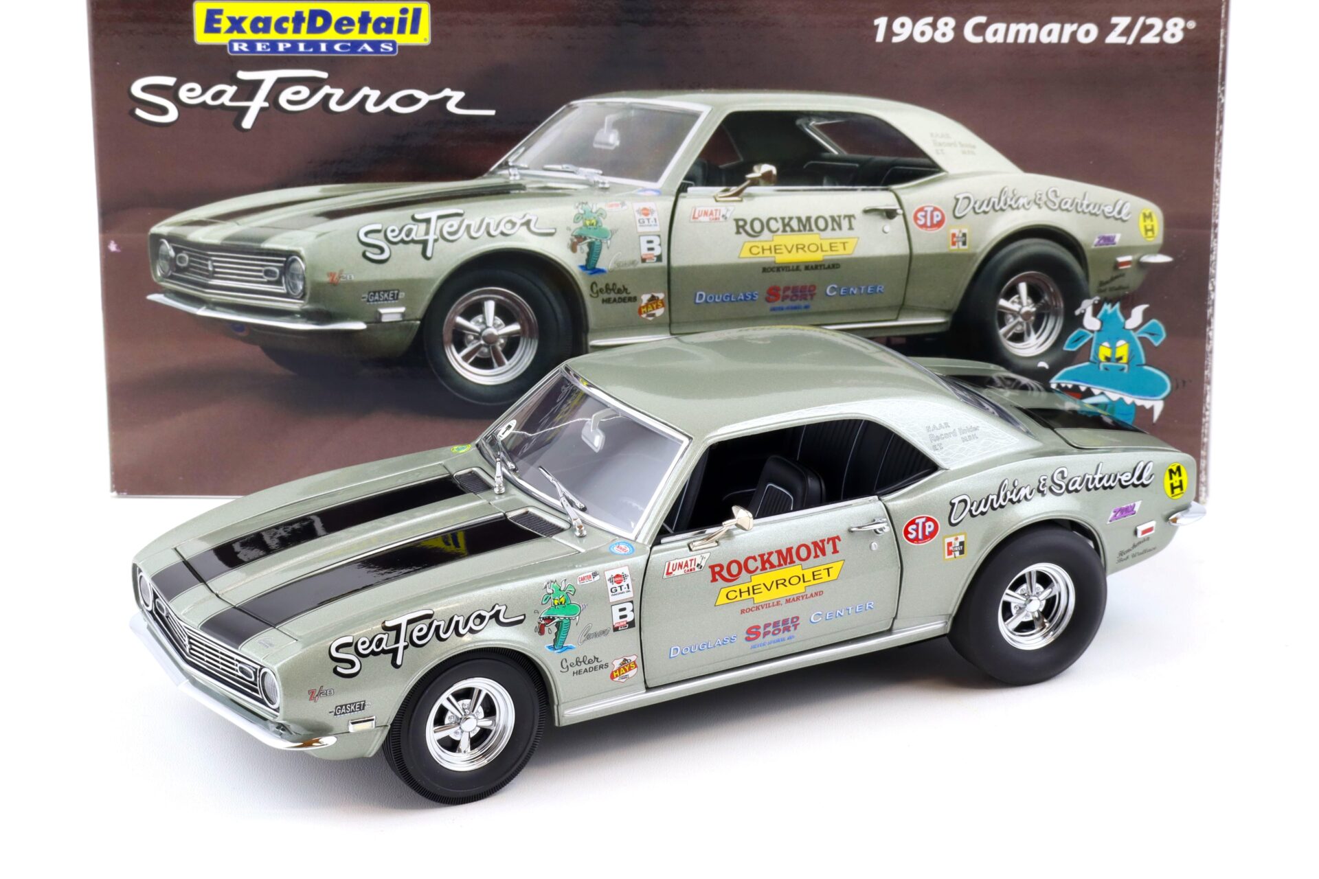 1:18 Exact Detail 1968 Chevrolet Camaro Z/28 SeaTerror silver WCC224