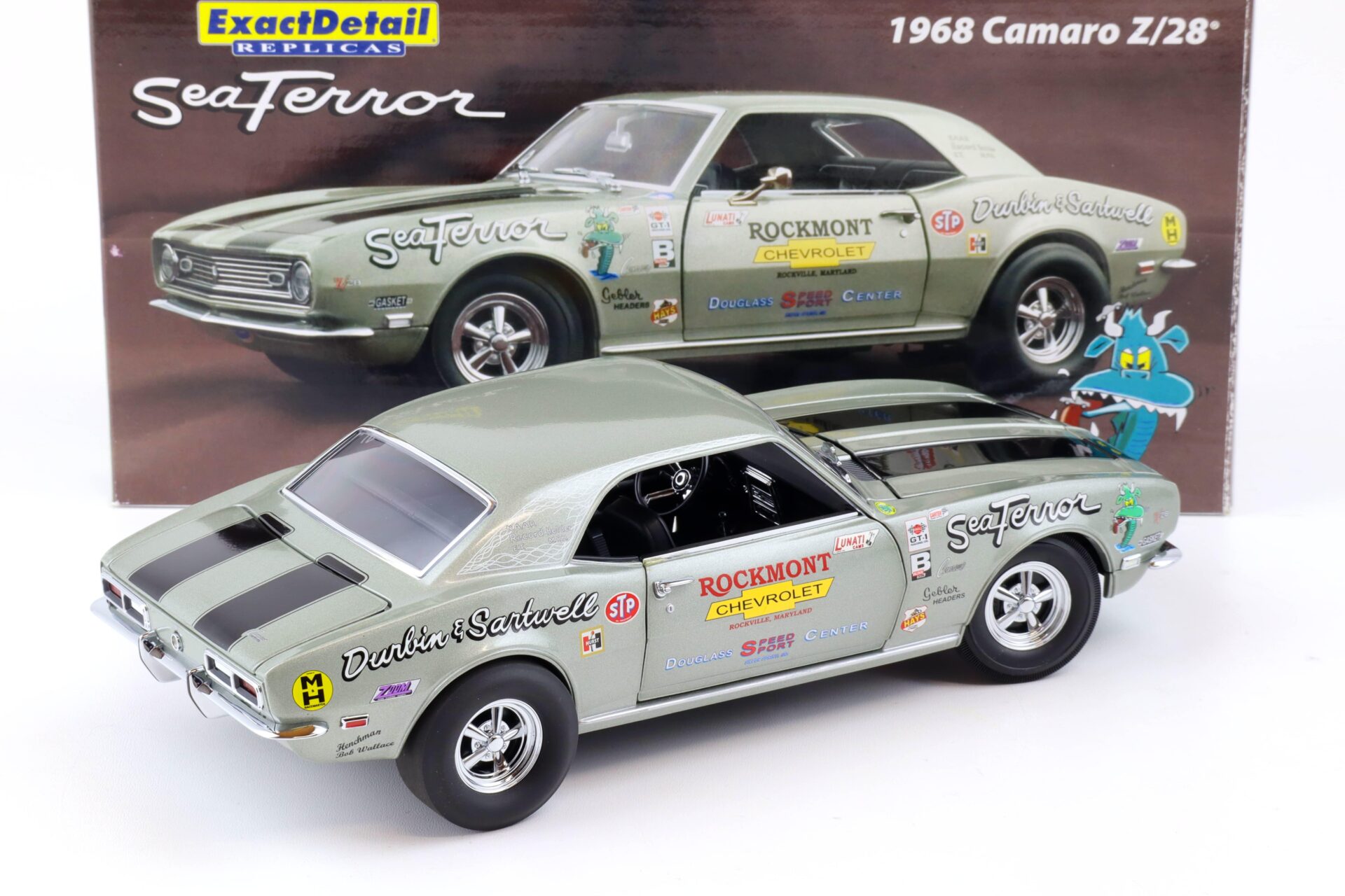 1:18 Exact Detail 1968 Chevrolet Camaro Z/28 SeaTerror silver WCC224