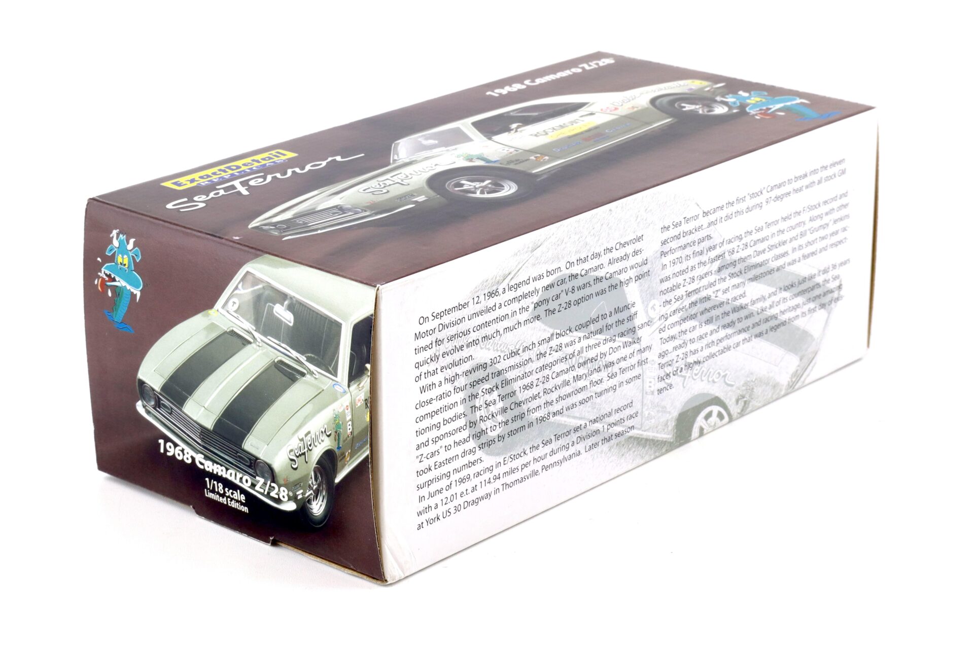 1:18 Exact Detail 1968 Chevrolet Camaro Z/28 SeaTerror silver WCC224